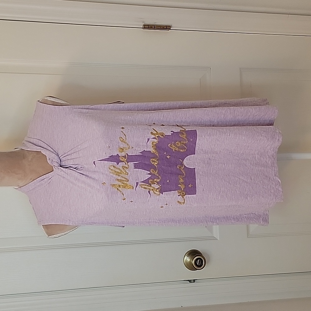 Disney Parks Purple Where Dreams Come True Sleeveless Top, Size XL. EUC